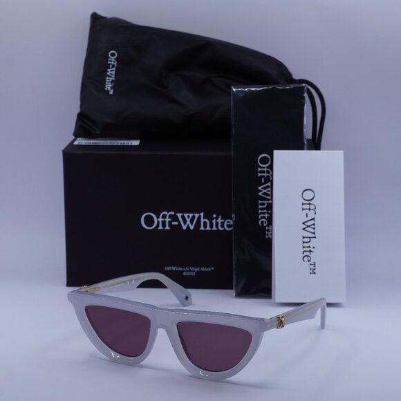 Off-White OERI13V JASPER 0928 Geometric Sunglasses – Grey\\ Burgundy main image 9